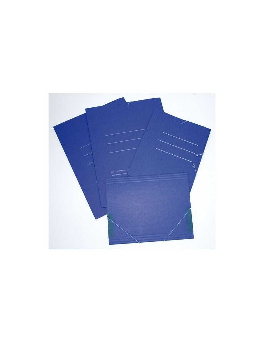CARPETA GOMAS SOLAPAS FOLIO CARTON AZUL PRAXTON -