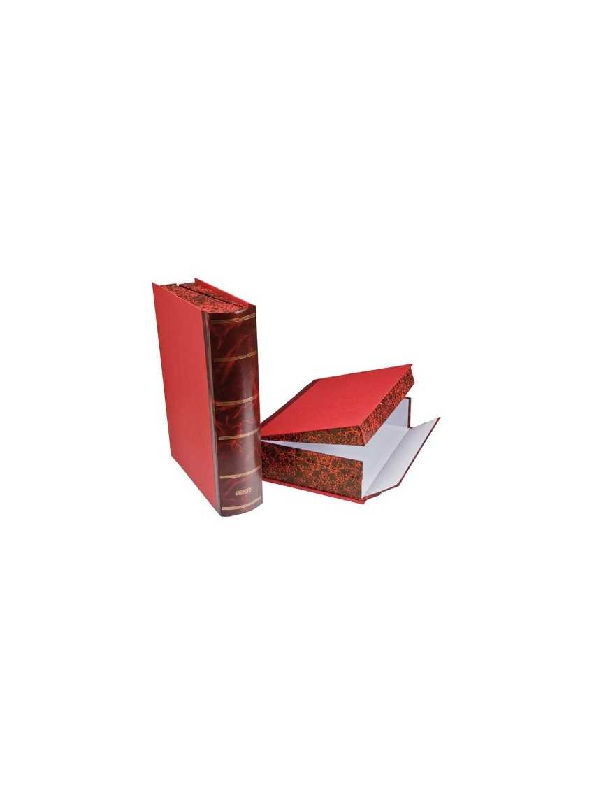 CAJA CON FORMA DE LIBRO CUBIERTA TELA TAMAÑO FOLIO