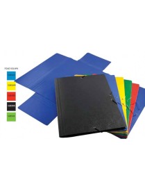 CARPETA GOMAS SOLAPAS FOLIO GOFRADO Nº8 AZUL