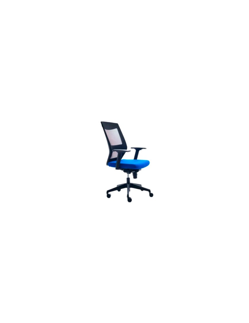 SILLA DE ROCADA CON RESPALDO MALLA MOD.908 AZUL