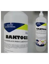 BOTELLA GEL HIDROALCOHOL BAKTOGEL 1L