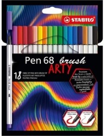 ESTUCHE 18 STABILO PEN 68 BRUSH 568/18-21-20