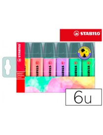 ROTULADOR STABILO BOSS PASTEL PACK 6 70/6-2