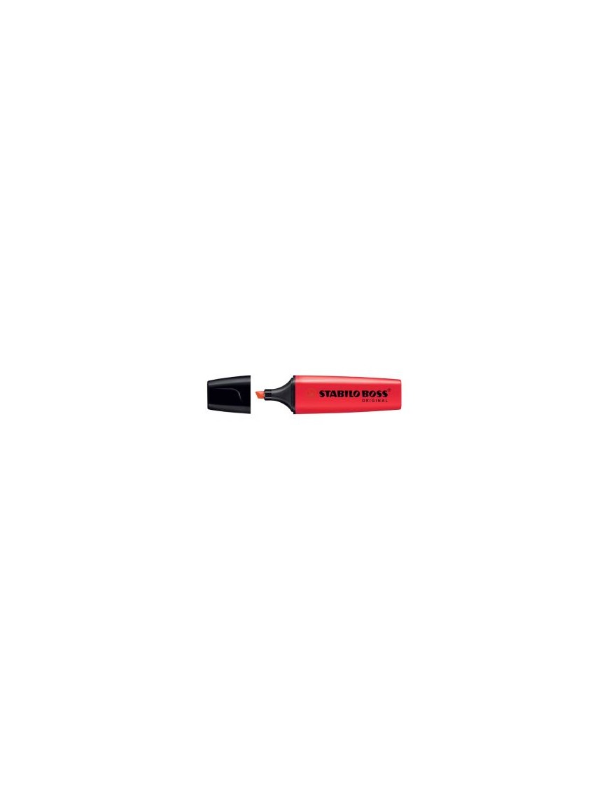 ROTULADOR STABILO BOSS ROJO.