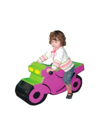 MOTO EN FOAM COLOR FUCSIA VERDE DE SUMO DIDACTIC
