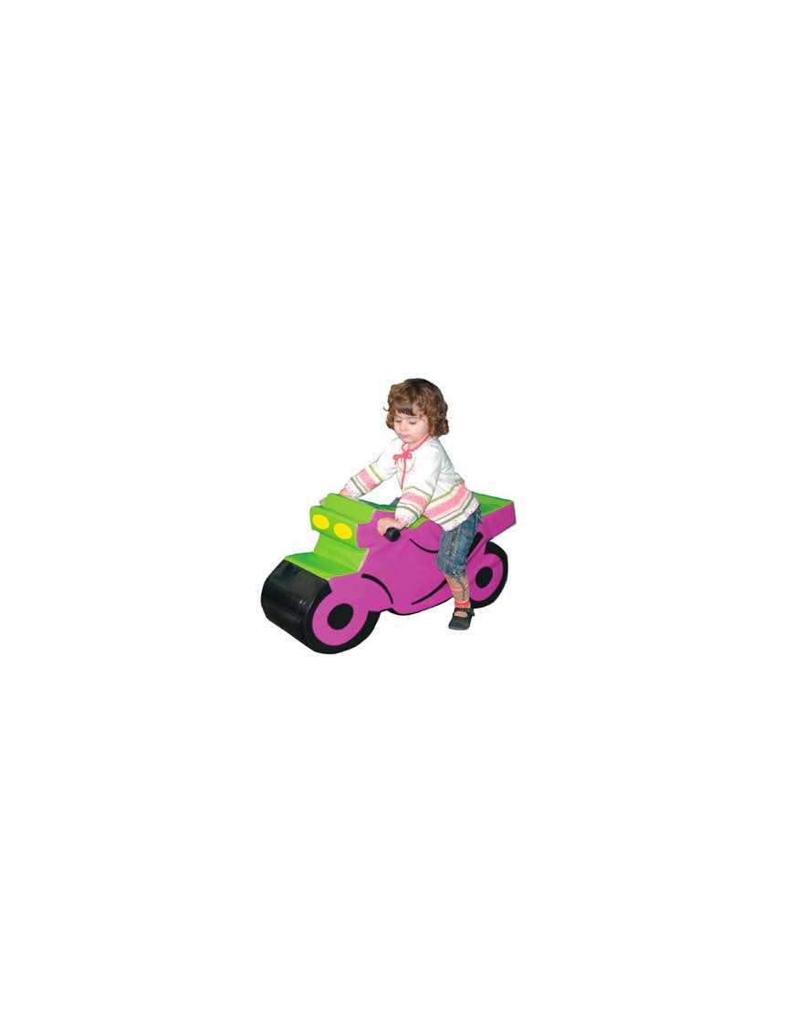 MOTO EN FOAM COLOR FUCSIA VERDE DE SUMO DIDACTIC