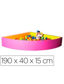 PISCINA ESQUINERA FUCSIA / NARANJA SUMO DIDACTIC