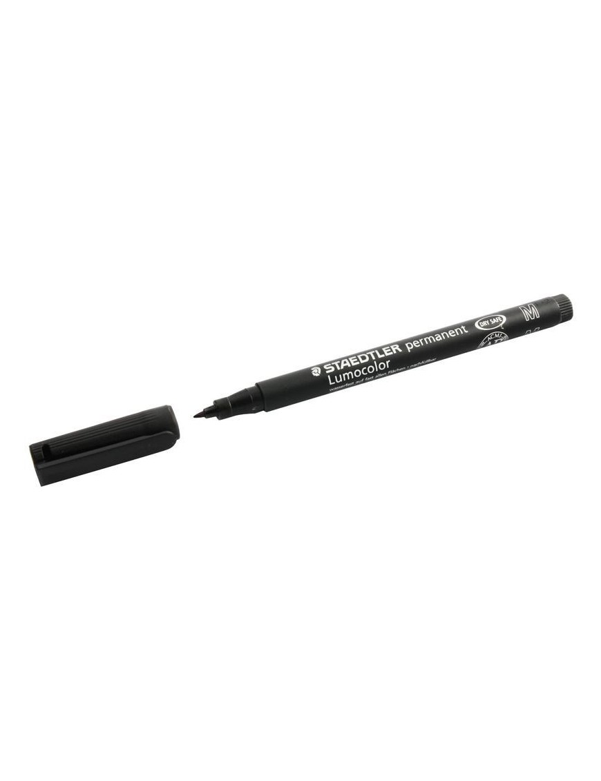 ROTULADOR STAEDTLER LUMOCOLOR M-317 NEGRO.