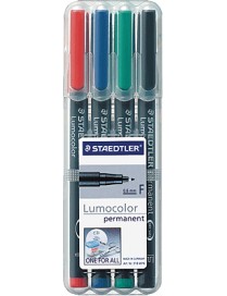 ROTULADOR STAEDTLER LUMOCOLOR F-318 PK4.