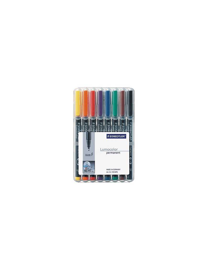 ROTULADOR STAEDTLER LUMOCOLOR F-318 PK8.