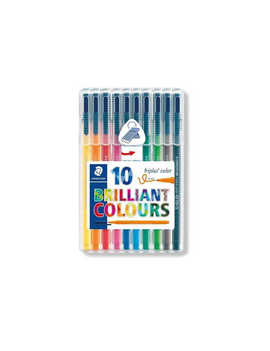ESTUCHE 10 ROTULADORES TRIPLUS 334 STAEDTLER
