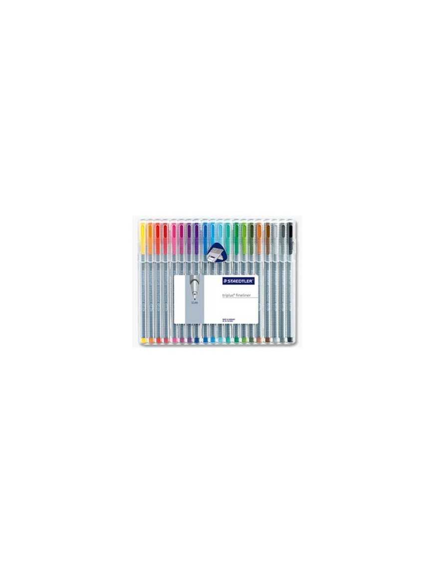 ESTUCHE 20 ROTULADORES TRIPLUS 334 STAEDTLER