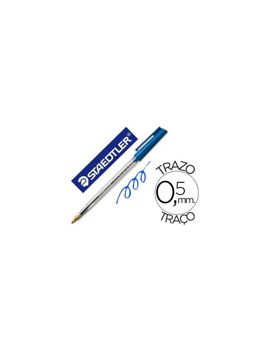 BOLIGRAFO STAEDTLER STICK AZUL TRAZO 0,5