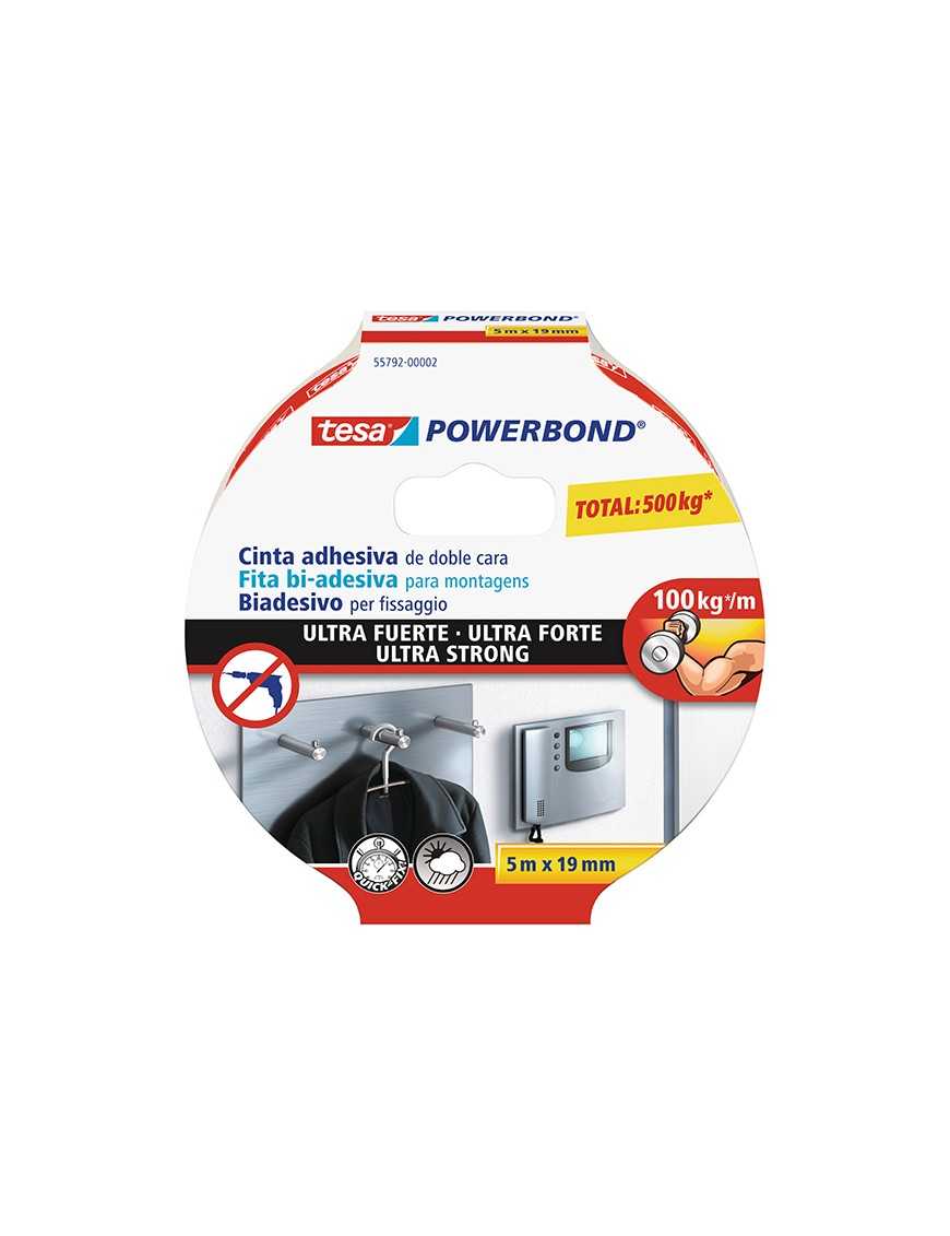 CINTA DOBLE CARA 19X5 TESA POWERBOND EXTRA.