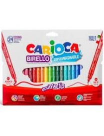 ROTULADOR CARIOCA BIRELLO C/24 2 PUNTAS