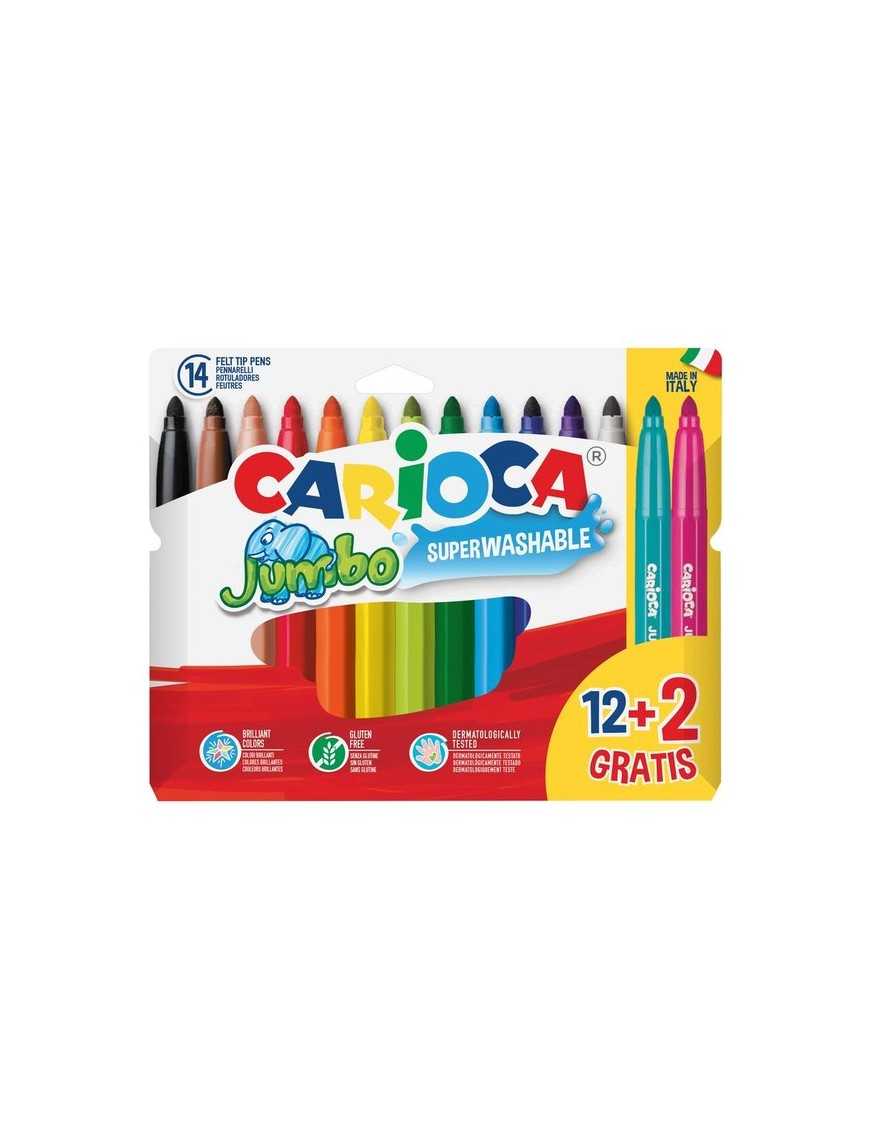 ROTULADOR CARIOCA JUMBO 12 UNIDADES