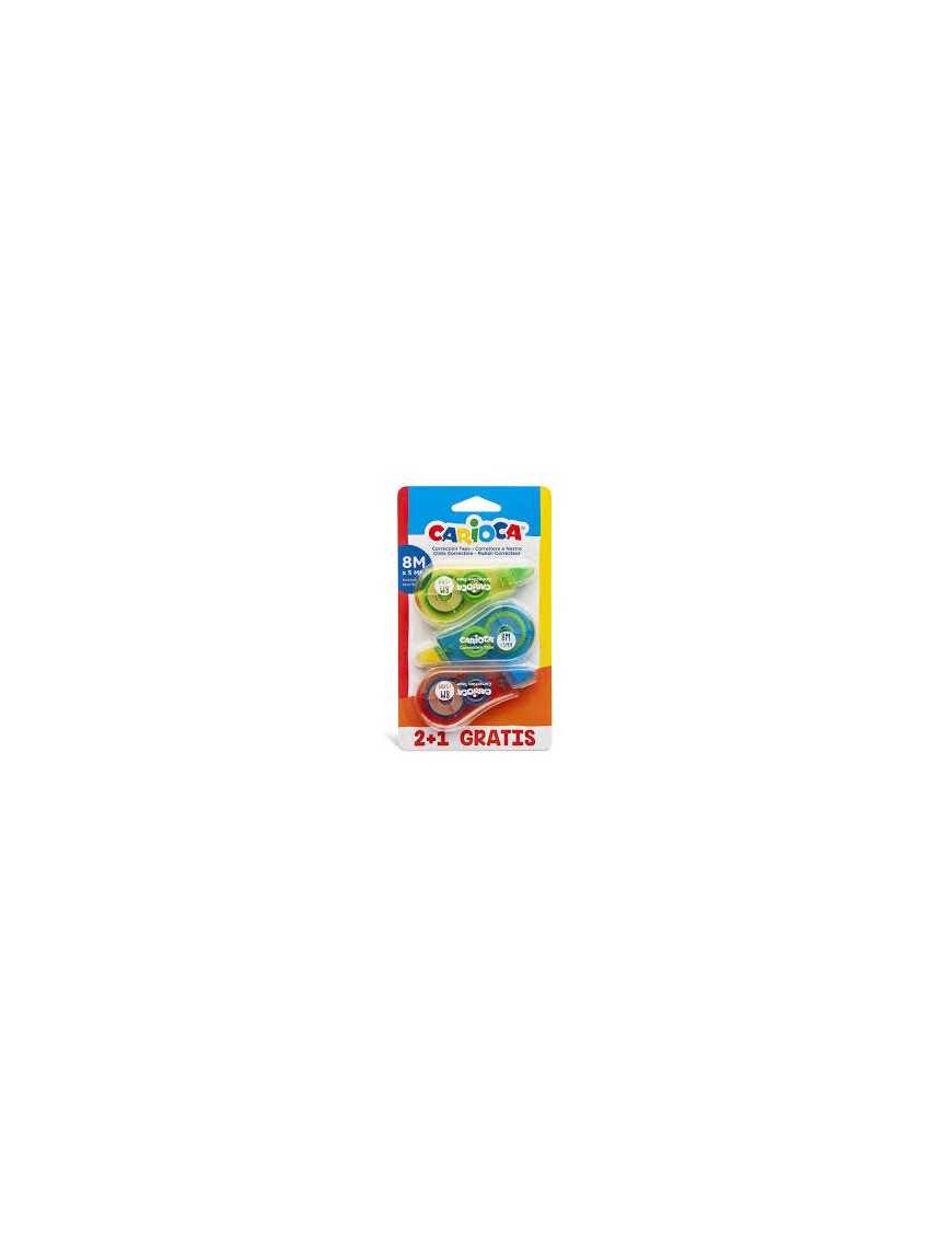 BLISTER 2+1 CORRECTOR 5MM CARIOCA