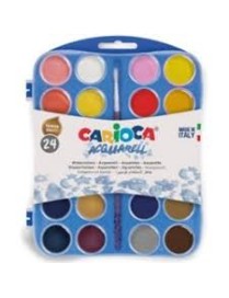 ACUARELAS CARIOCA 24 UDS PASTILLA 30MM