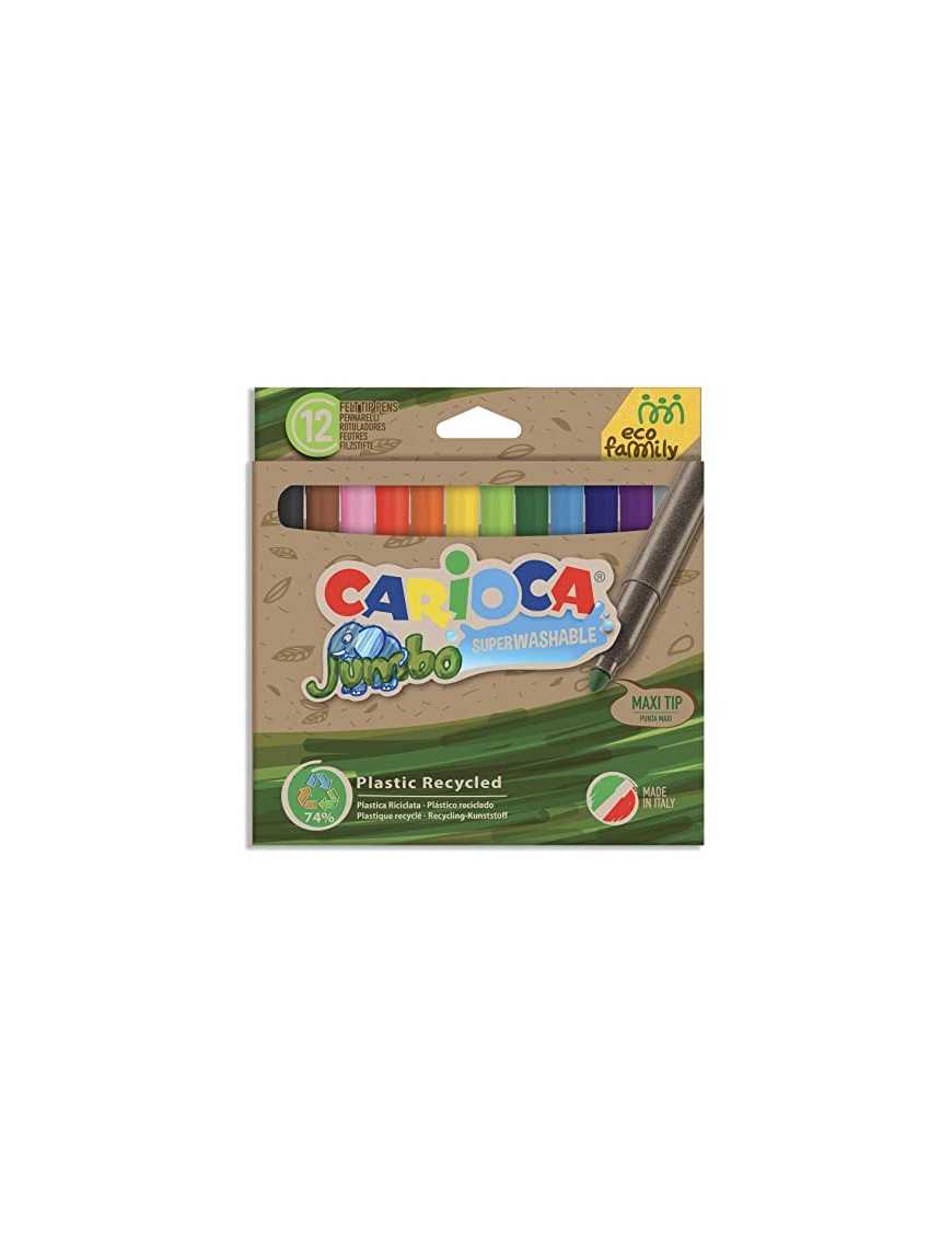 ROTULADOR ECOLOGICO JUMBO DE 12 CARIOCA