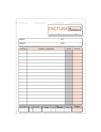 TALONARIO FACTURAS 4º TRIPLE MODELO 71 T T-65