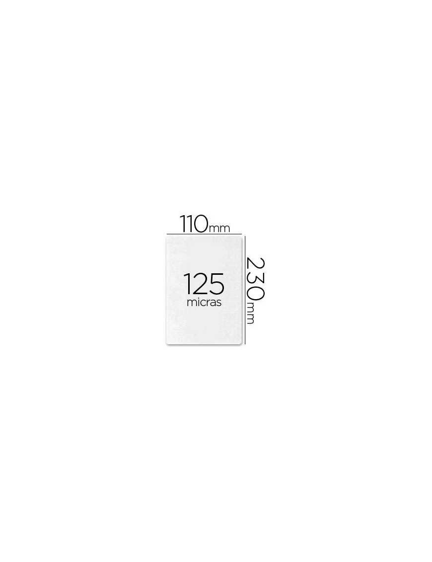 FUNDA PLASTIFICAR 110X230 DE 125 MICRAS YOSAN