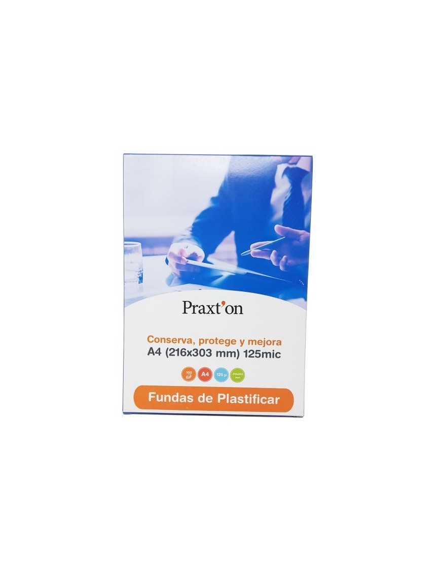 FUNDA PLASTIFICAR 216X303 (A4) 125 MICRAS PRAXTON