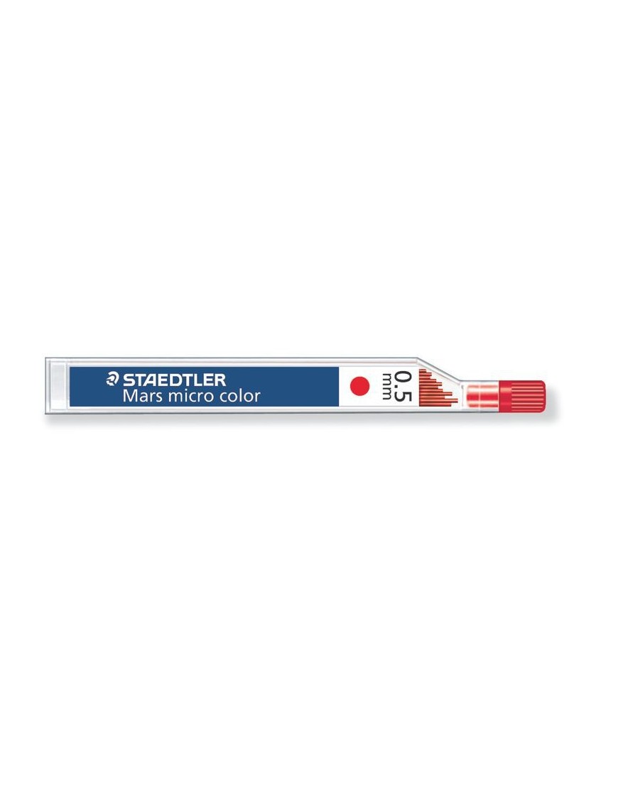 MINAS STAEDTLER 0.5 MM ROJO.