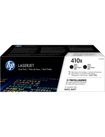 PACK 2 TONERS LASER HP 410X NEGRO CF410XD